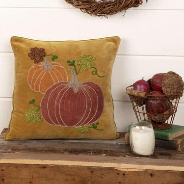 Velvet Pumpkin Pillow 18x18 VHC Brands - The Fox Decor